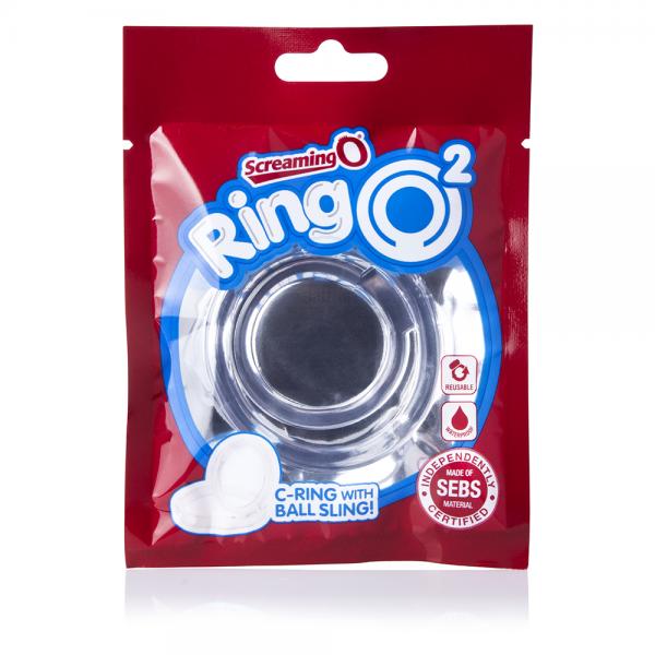 Screaming O Ringo 2 Clear C-Ring with Ball Sling Sex Toy Product