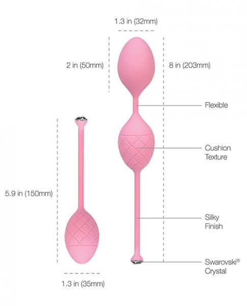 Pillow Talk Frisky Pleasure Balls Pink Sex Toy Product