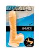 Addiction David 8 inches Bendable Beige Silicone Dong Sex Toy Product Image 2