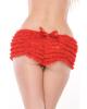 Ruffle Shorts Back Bow Detail Red O/S Sex Toy Product Image 2