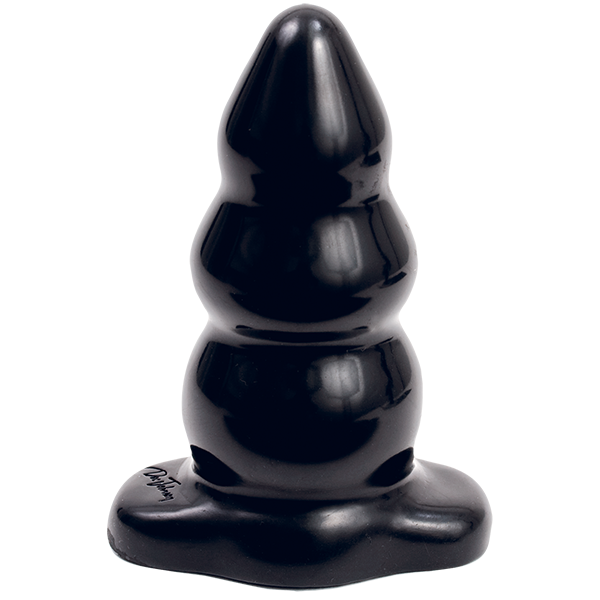 Triple ripple butt plug - large black Sex Toy Product