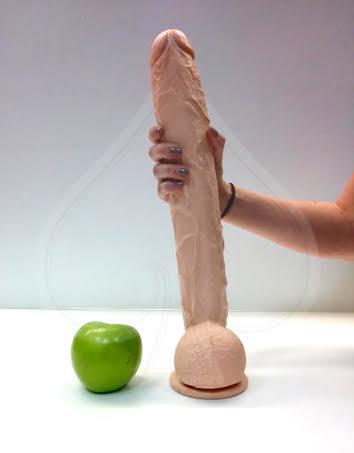 Dick Rambone 16.7 Inch Huge Dong Beige Sex Toy Product