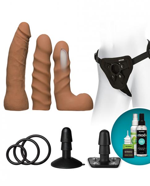 Vac-U-Lock Dual Density Starter Set Caramel Tan Sex Toy Product