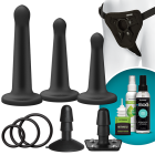 Vac-U-Lock Platinum Silicone Pegging Black Set Sex Toy Product