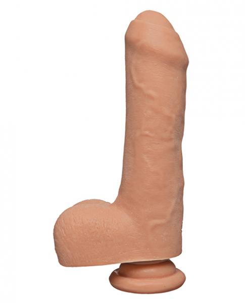 The D Uncut D 7" With Balls Ultraskyn - Beige Sex Toy Product