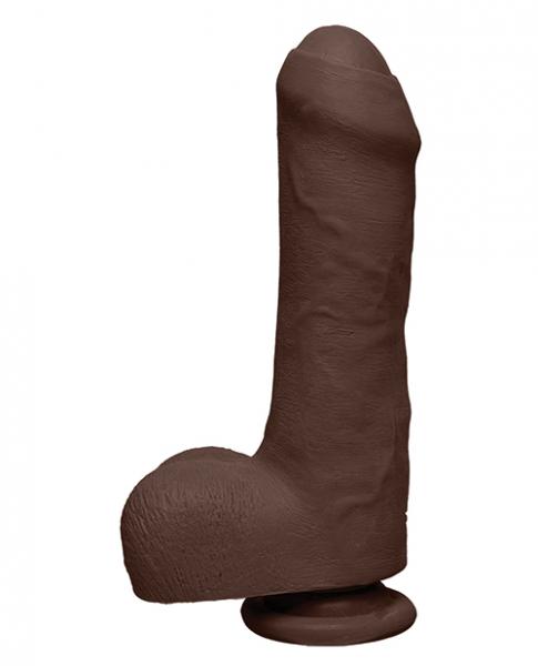 The D Uncut D 7" With Balls Ultraskyn - Brown Sex Toy Product