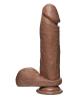 The D Perfect D 8 inches Dildo with Balls Caramel Sex Toy Product Image 1