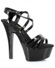 Ellie shoes dreamer 6in stiletto w/2in platform black six Sex Toy Product