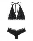 Vibes Not Your Bitch Bralette & Cheeky Panty Black S/M Sex Toy Product