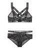 Vibes Karma's A Bitch Bralette & Cutout Panty Black L/XL Sex Toy Product Image 1