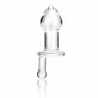 Glas 5 inches Juicer Clear Glass Butt Plug Sex Toy Product