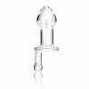 Glas 5 inches Juicer Clear Glass Butt Plug Sex Toy Product Image 1