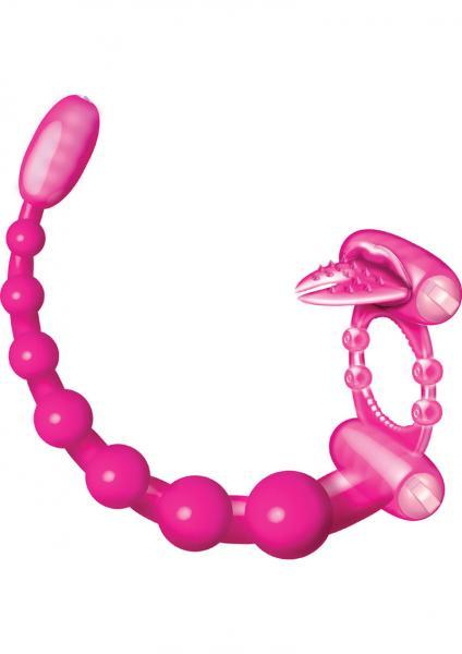Super Xtreme Vibrating Scorpion Silicone C Ring Waterproof - Magenta Sex Toy Product