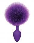Cottontails Bunny Tail Silicone Butt Plug Purple Sex Toy Product