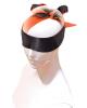 Orange Is The New Black Satin Sash Reversible Blindfold Black Orange Sex Toy Product Image 2