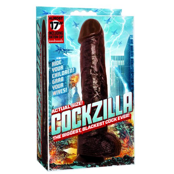 Cockzilla 16.5 inches Black Realistic Dildo Sex Toy Product
