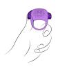 Key Halo Silicone Vibrating Ring Waterproof - Purple	 Sex Toy Product Image 3
