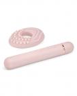 Le Wand Baton Chrome Vibrator, Textured Ring Pink Sex Toy Product