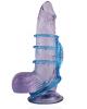 Doctor Love Zinger Vibrating Cock Cage Blue Sex Toy Product Image 2