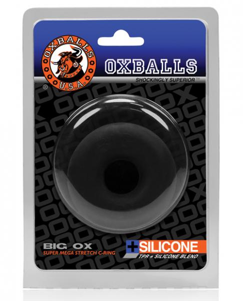 Big Ox Cockring Oxballs Silicone TPR Blend Black Ice Sex Toy Product