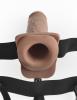 Fetish Fantasy 7 Inches Hollow Rechargeable Strap On Tan Sex Toy Product Image 4