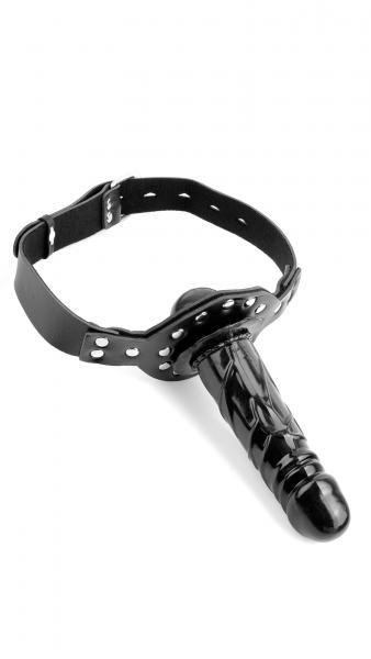 Deluxe Ball Gag With Dildo - Black	 Sex Toy Product