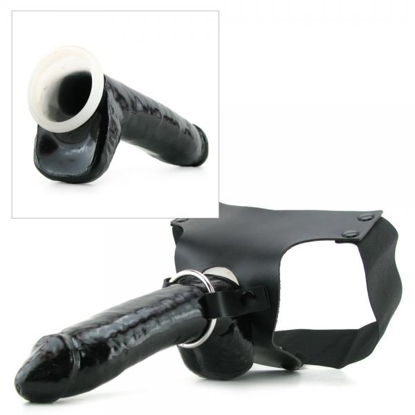 Mr. Big Hollow 8 inches Strap On Black Sex Toy Product