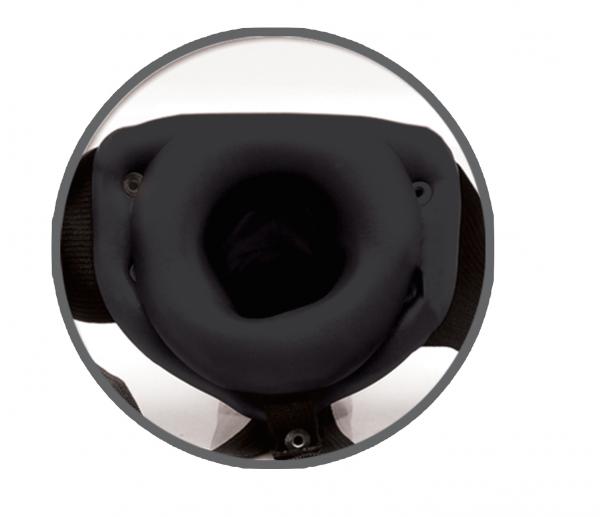 Limited Edition 6.5 inches Hollow Strap On Black Sex Toy Product