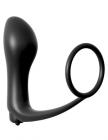 Anal Fantasy Ass Gasm Vibrating Plug Cock Ring Black  Sex Toy Product