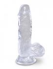 King Cock Clear 5 inches Cock with Balls Sex Toy Product