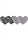 Dark Angel Hearts Pasties Silver  Sex Toy Product