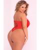 Pink Lipstick Juicebox Seamless Bodysuit Red 1X/2X Sex Toy Product Image 2