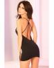 Spider Back Seamless Mini Dress Black S/M Sex Toy Product Image 2