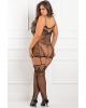 Rene Rofe To The Nines Bodystocking Black 1X Sex Toy Product Image 2