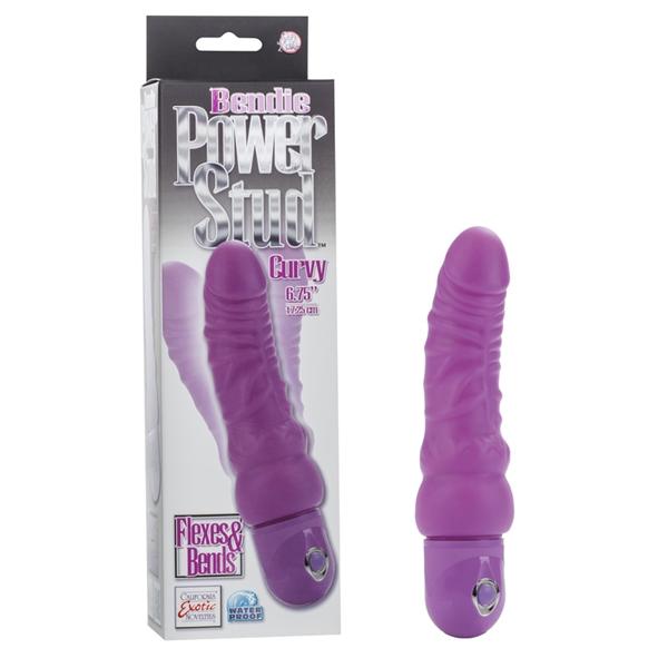 Bendie Power Stud Curvy 6.75" Purple Vibrator Sex Toy Product
