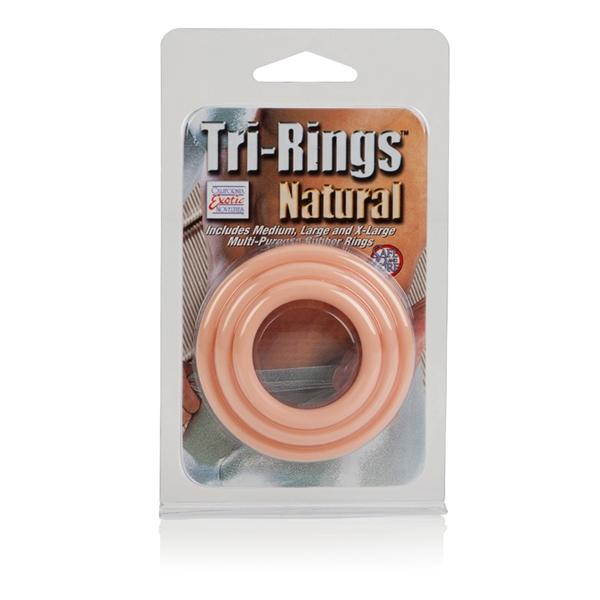 Tri-Rings Natural Beige 3 Package Sex Toy Product