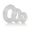 Premium Silicone Ring Set Clear Pack Of 3 Sex Toy Product Image 1