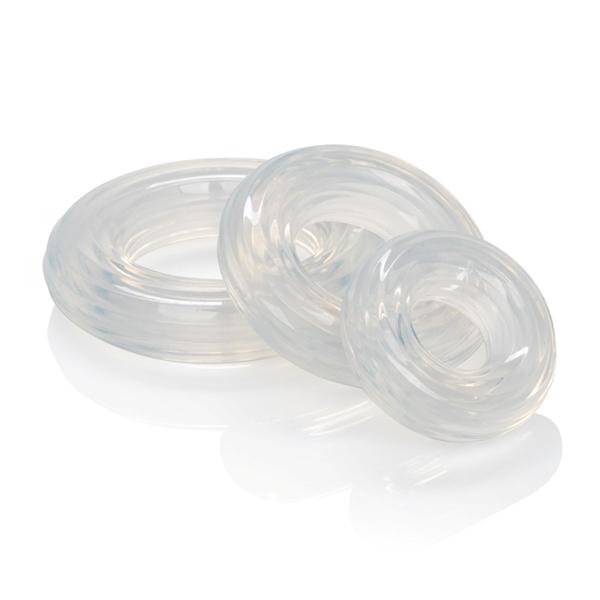 Premium Silicone Ring Set Clear Pack Of 3 Sex Toy Product