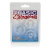 Basic essentials set of 4 rings - clear Sex Toy Product Image 3