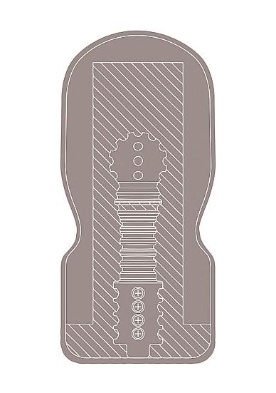 Easy Rider Tongue Mouth Male Masturbator Beige Sex Toy Product