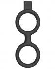 Electroshock E-Stimulation Cock Ring & Ball Strap Black Sex Toy Product