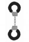 Ouch Beginners Handcuffs Furry Black Sex Toy Product