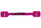 Adjustable Leather Handcuffs Pink Sex Toy Product