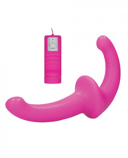 Ouch Vibrating Silicone Strapless Strap On Pink Sex Toy Product