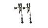 Black Beaded Clamps - Adjustable Broad Tip Sex Toy Product Image 1