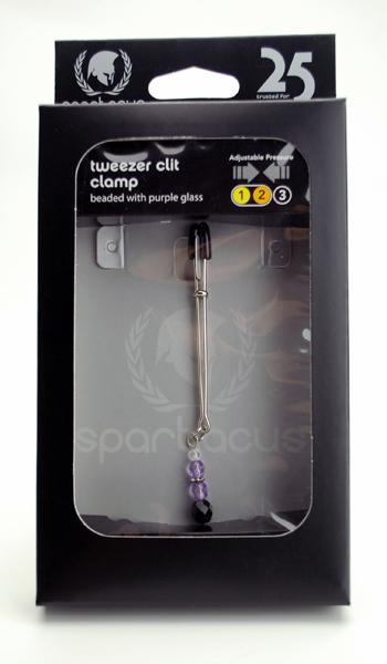 Beaded Clit Clamp With Tweezer Tip Purple	 Sex Toy Product