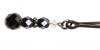 Beaded Clit Clamp With Tweezer Tip - Black Sex Toy Product Image 2