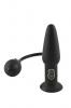 Inflatable Vibrating Butt Plug Black  Sex Toy Product Image 1