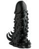 Nubby Penis Sleeve Black  Sex Toy Product Image 1