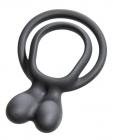 Malesation Bunny Cock Ring Black Sex Toy Product